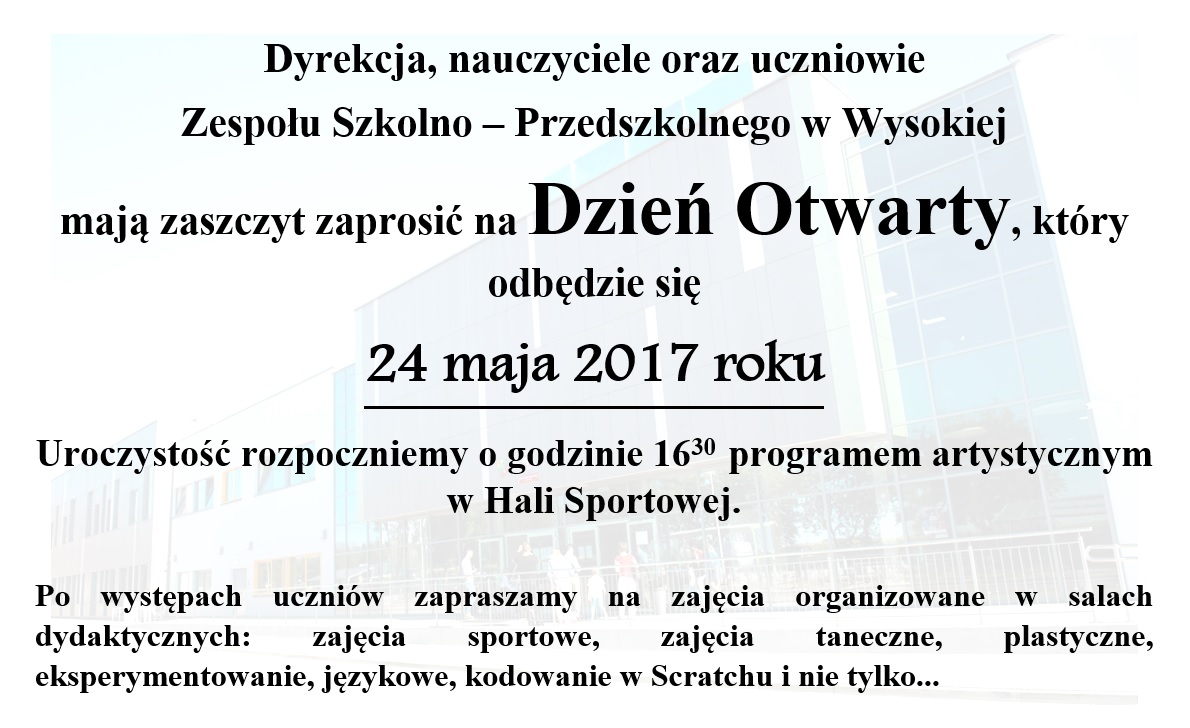 plakat dni otwarte