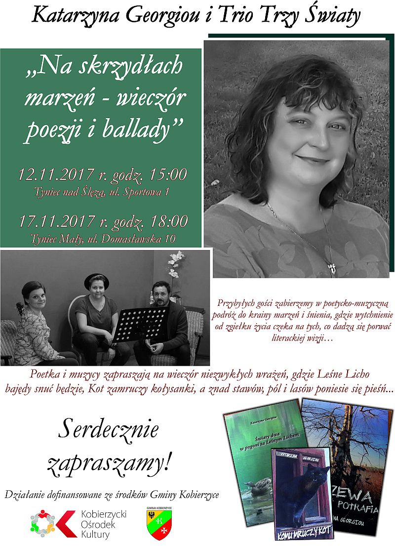 Plakat wieczór poezji