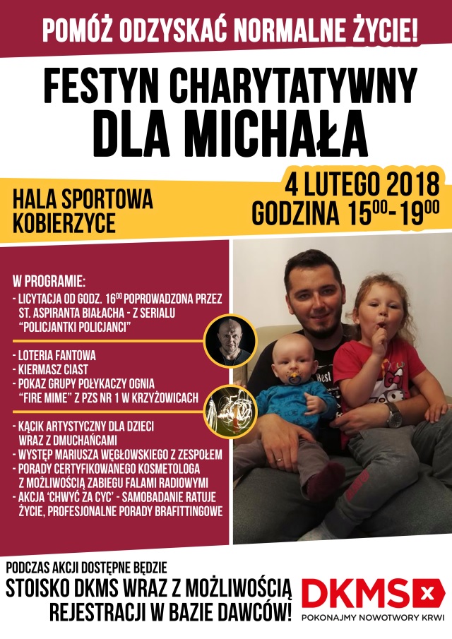 Plakat festyn dla michała