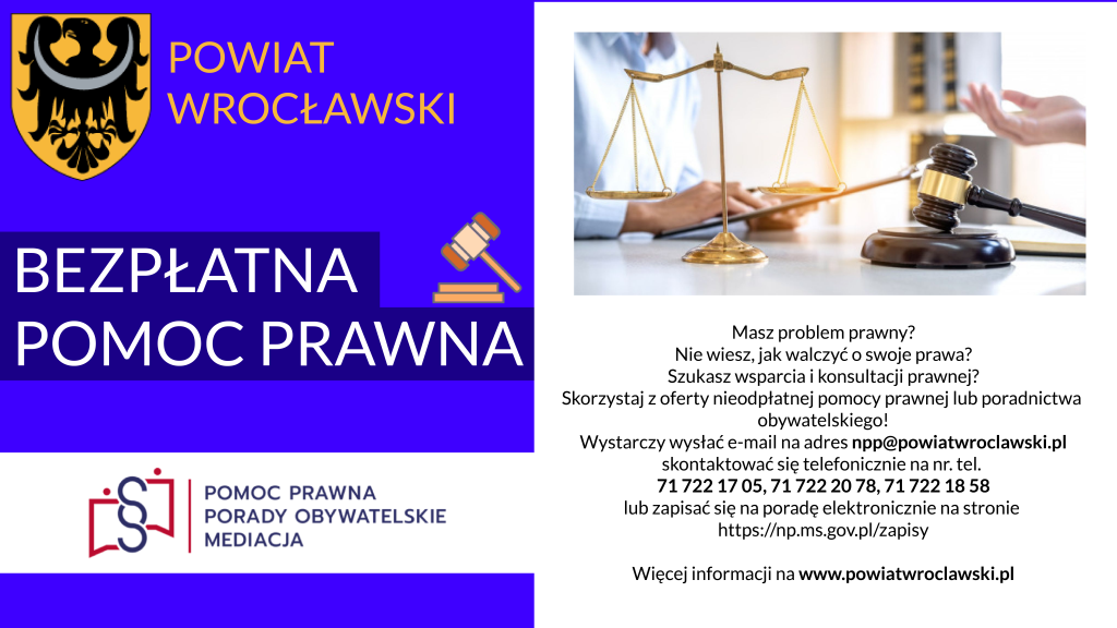 Plakat pomoc prawna