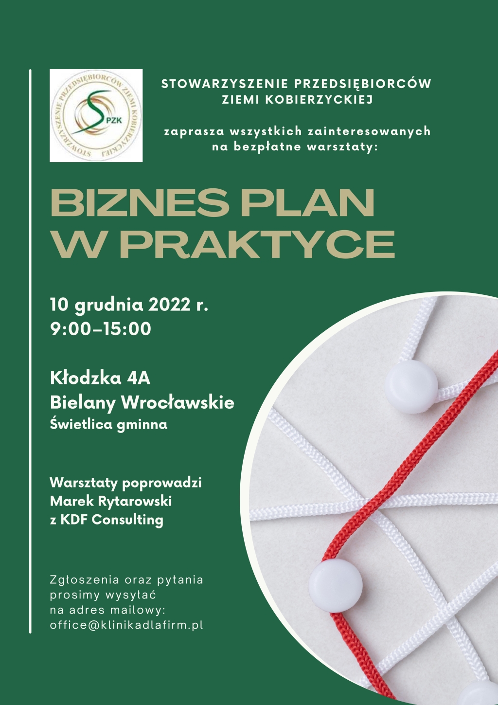 Plakat Biznes Plan