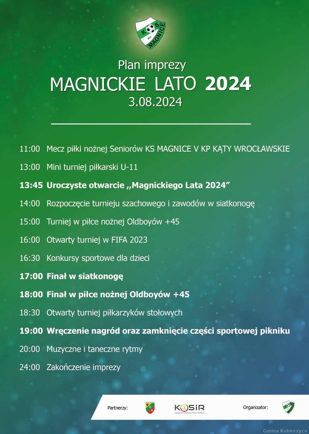 Plan imprezy Magnickie Lato 2024